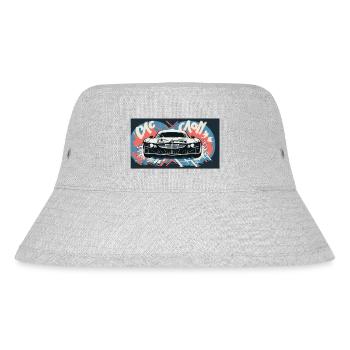 Headlights of a Racecar - Stanley/Stella recycelter Bucket Hat - Grau meliert - Vorne