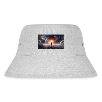 View in space - Stanley/Stella Recycled Bucket Hat - heather grey - Front