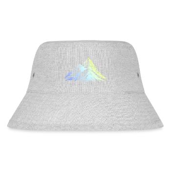 Berge Natur Silhouette - Stanley/Stella recycelter Bucket Hat - Grau meliert - Vorne