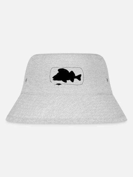Barsch mit Wobbler - Stanley/Stella recycelter Bucket Hat - Grau meliert
