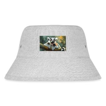 Niedliche Tiere chillen – Kattis - Stanley/Stella recycelter Bucket Hat - Grau meliert - Vorne