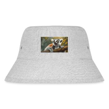 Niedliche Tiere chillen – Kattis - Stanley/Stella recycelter Bucket Hat - Grau meliert - Vorne