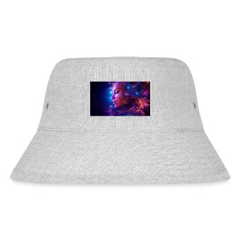 The Visionary: A Futurist with Colorful Streaks - Stanley/Stella Recycled Bucket Hat - heather grey - Front