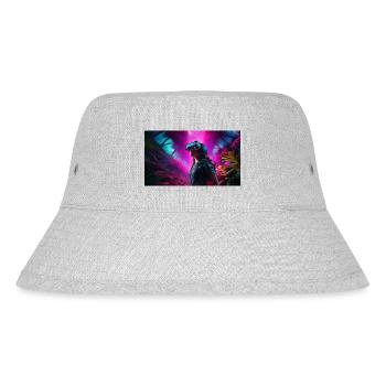 Digitale Träumereien: Eine Frau in virtueller Real - Stanley/Stella recycelter Bucket Hat - Grau meliert - Vorne