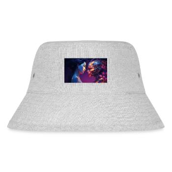 Man and Machine Side - Stanley/Stella Recycled Bucket Hat - heather grey - Front