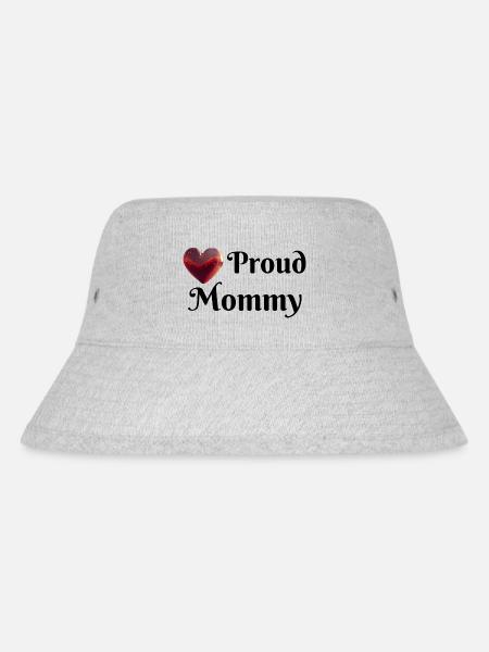 Proud Mommy - Stanley/Stella Recycled Bucket Hat - heather grey