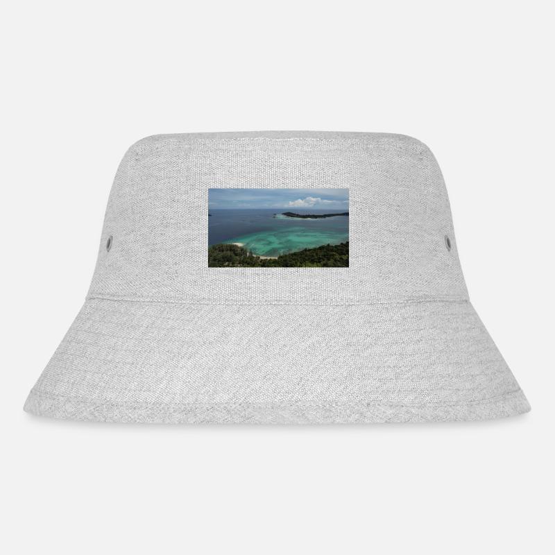 Koh Lipe Insel FPV Luftaufnahme Design - Stanley/Stella recycelter Bucket Hat - Grau meliert