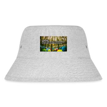 Camping - Stanley/Stella Recycled Bucket Hat - heather grey - Front