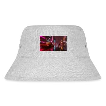 Cyberpunk Stadt1 - Stanley/Stella recycelter Bucket Hat - Grau meliert - Vorne