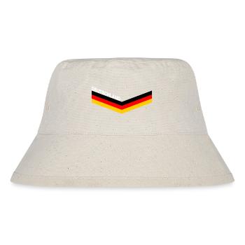 DEUTSCHLAND GERMANY EUROPA DEUTSCHE SPORT FAN - Stanley/Stella recycelter Bucket Hat - Naturweiß - Vorne