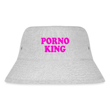 Porno king - Stanley/Stella recycelter Bucket Hat - Grau meliert - Vorne