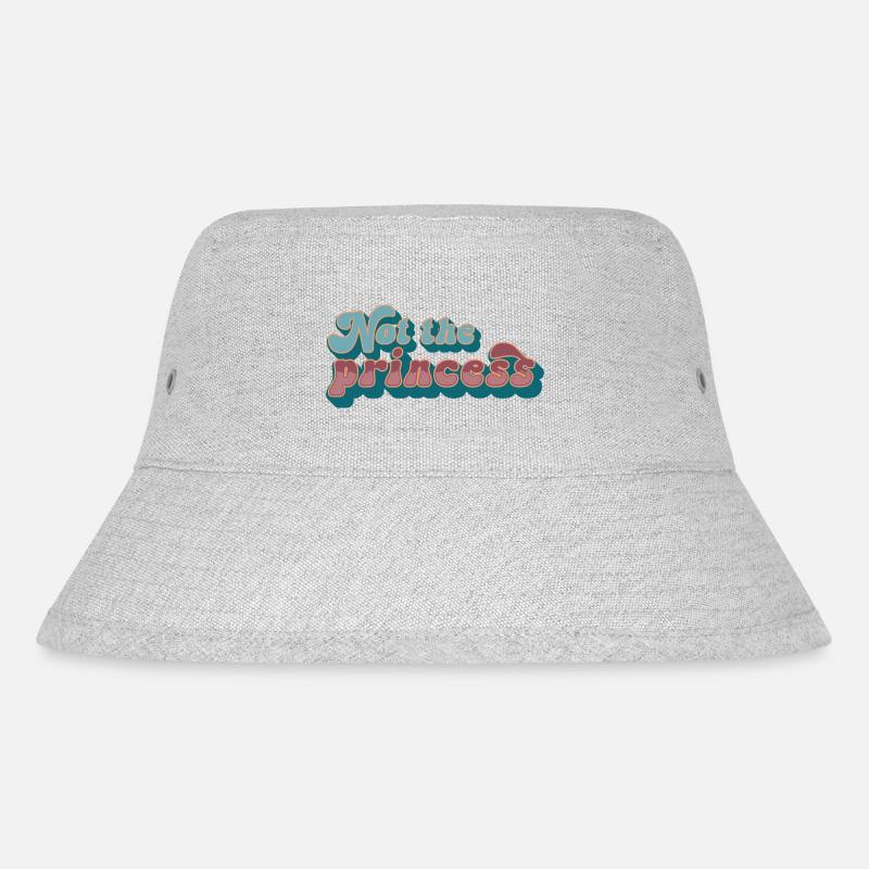 Not the princess - Stanley/Stella recycelter Bucket Hat - Grau meliert