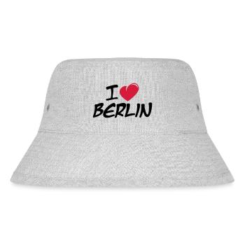 I love Berlin / Ich liebe Berlin - Stanley/Stella recycelter Bucket Hat - Grau meliert - Vorne