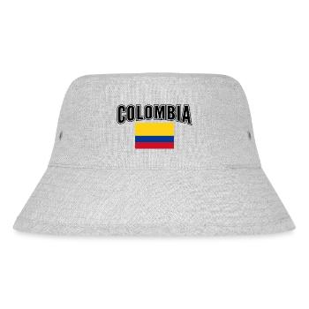 Kolumbien - Stanley/Stella recycelter Bucket Hat - Grau meliert - Vorne