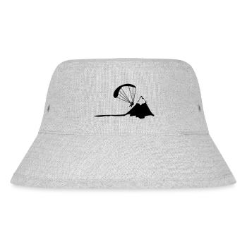 paragliding - Stanley/Stella Recycled Bucket Hat - heather grey - Front