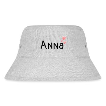Name - Anna - Stanley/Stella recycelter Bucket Hat - Grau meliert - Vorne
