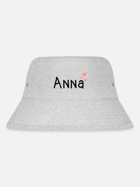 Name - Anna - Stanley/Stella recycelter Bucket Hat - Grau meliert