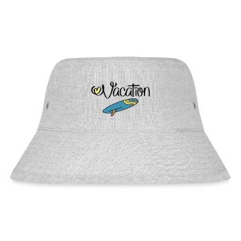 Urlaub - Stanley/Stella recycelter Bucket Hat - Grau meliert - Vorne