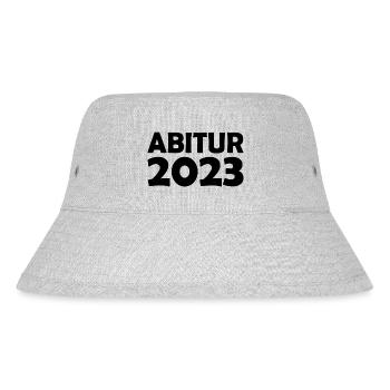 Abitur 2023 - Stanley/Stella recycelter Bucket Hat - Grau meliert - Vorne