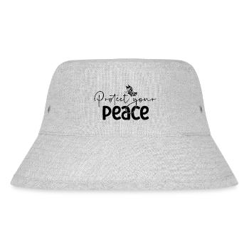 Protect your Peace - Stanley/Stella recycelter Bucket Hat - Grau meliert - Vorne