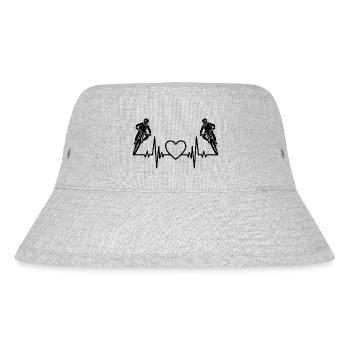 Cyclists Bicycles Cyclists Cycling - Stanley/Stella Recycled Bucket Hat - heather grey - Front