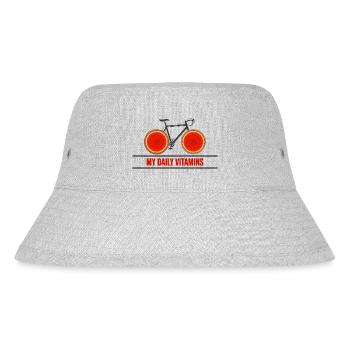 Bicycle bike chain "bike vitamins" road bike - Stanley/Stella Recycled Bucket Hat - heather grey - Front
