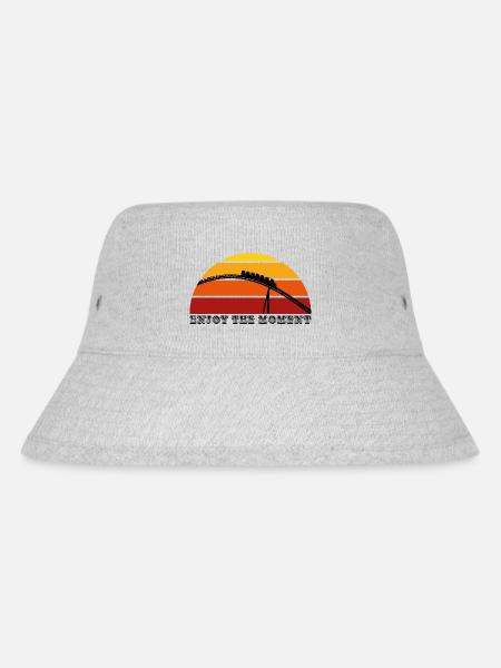 Genieße den Moment - Stanley/Stella recycelter Bucket Hat - Grau meliert