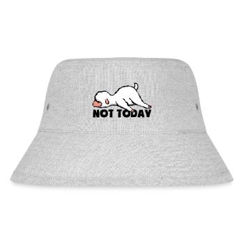 Not today - Tired and lazy - Lamb - Sheep - Stanley/Stella Recycled Bucket Hat - heather grey - Front