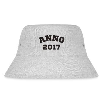 Anno 2017 Geburtstag Geburtsjahr - Stanley/Stella recycelter Bucket Hat - Grau meliert - Vorne