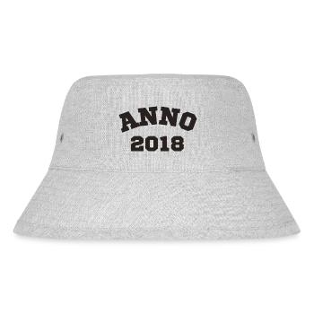 Anno 2018 Geburtstag Geburtsjahr - Stanley/Stella recycelter Bucket Hat - Grau meliert - Vorne