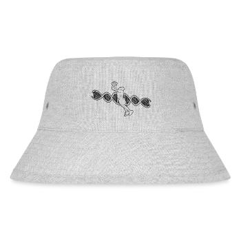 Basketballteam Basketballspieler Basketball - Stanley/Stella recycelter Bucket Hat - Grau meliert - Vorne