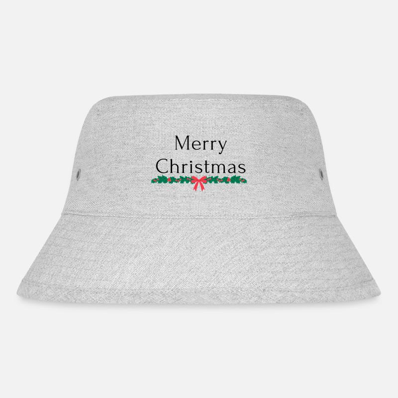 Merry Christmas - Stanley/Stella recycelter Bucket Hat - Grau meliert