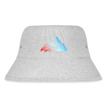 Mountains Silhouette Symbol - Stanley/Stella Recycled Bucket Hat - heather grey - Front