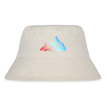 Mountains Silhouette Symbol - Stanley/Stella Recycled Bucket Hat - natural - Front