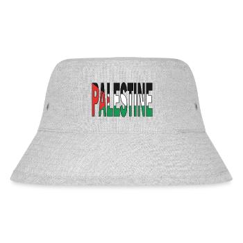 La Palestine aux couleurs nationales - Bob recyclé Stanley/Stella - gris chiné - Devant