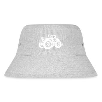 Tractor Silhouette Agriculture - Stanley/Stella Recycled Bucket Hat - heather grey - Front