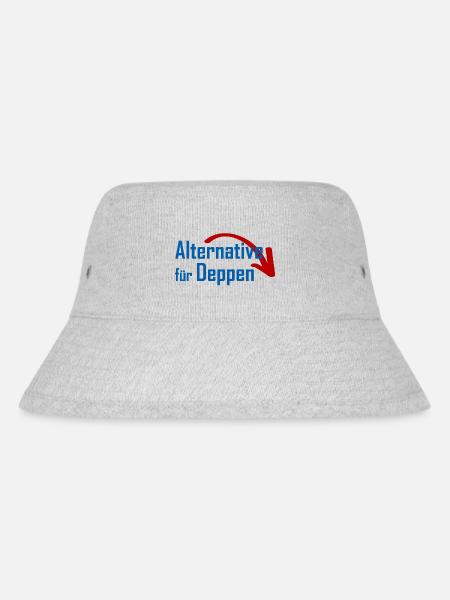 Alternative für Deppen - Stanley/Stella recycelter Bucket Hat - Grau meliert