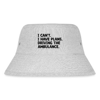 I Can't I Have Plans Driving The Ambulance Paramed - Stanley/Stella Recycled Bucket Hat - heather grey - Front