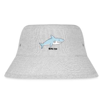 Shark and humor - Stanley/Stella Recycled Bucket Hat - heather grey - Front