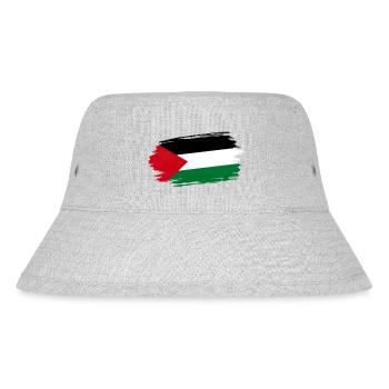 Fliege - Stanley/Stella recycelter Bucket Hat - Grau meliert - Vorne