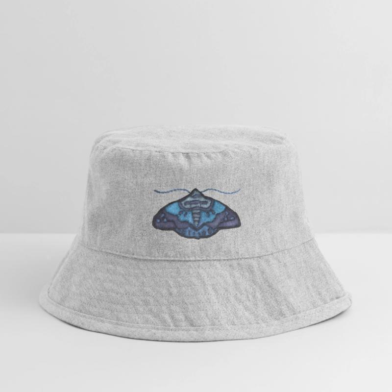 Blue moth – unique embroidered pattern Stanley/Stella Recycled Bucket Hat