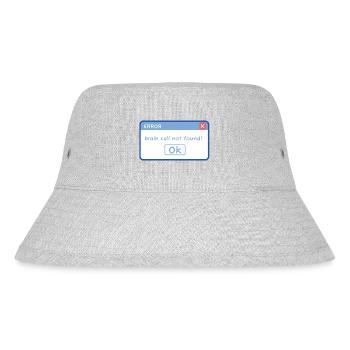 funny E-mail design, meme, idiot, computer humor - Stanley/Stella recycelter Bucket Hat - Grau meliert - Vorne