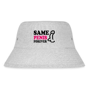 Same penis forever - Stanley/Stella Recycled Bucket Hat - heather grey - Front