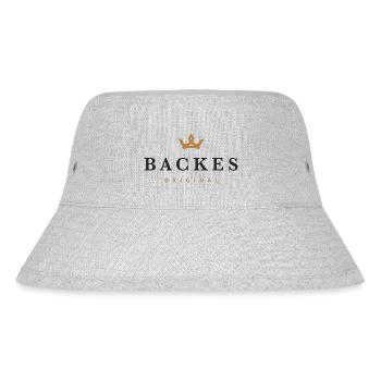 Backes Original Familienlogo - Stanley/Stella recycelter Bucket Hat - Grau meliert - Vorne