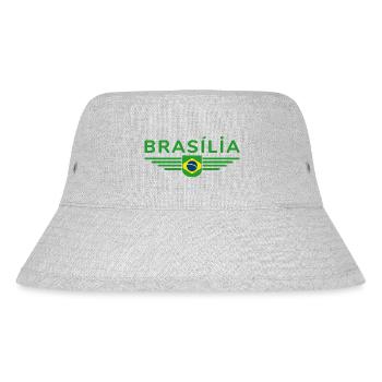 Brasília T-shirt for fans and travelers - Stanley/Stella Recycled Bucket Hat - heather grey - Front