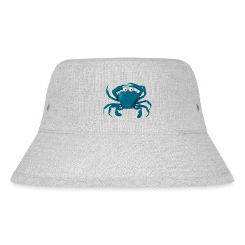 Krebs - Stanley/Stella recycelter Bucket Hat - Grau meliert - Vorne