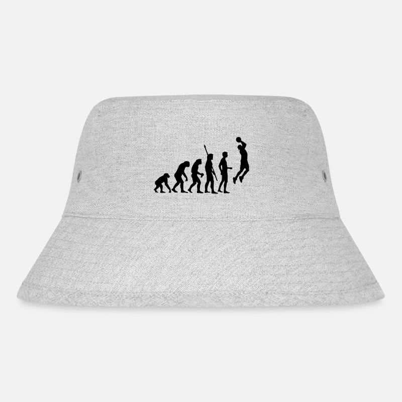 evolution_basketball_b_1c - Stanley/Stella recycelter Bucket Hat - Grau meliert
