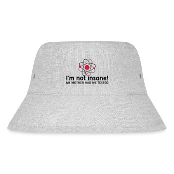 I'm not insane verrückt Atomphysik Wissenschaftler - Stanley/Stella recycelter Bucket Hat - Grau meliert - Vorne