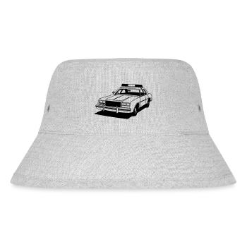 Police Car Retro - Stanley/Stella recycelter Bucket Hat - Grau meliert - Vorne