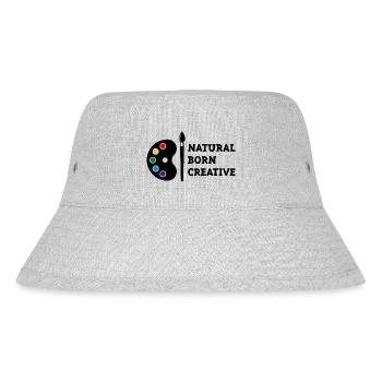 Natural Born Creative (PNG) - Stanley/Stella recycelter Bucket Hat - Grau meliert - Vorne